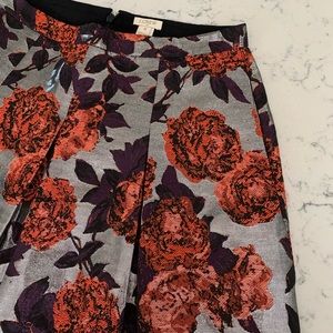J. Crew Skirts - J.Crew metallic floral jacquard pleated skirt J. Crew Skirts - J.Crew metallic floral jacquard pleated skirt